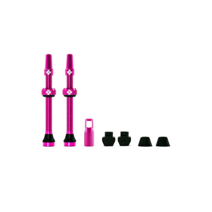 MUC OFF TUBELESS VALVE KIT 60MM PINK UNIVERSEEL-1