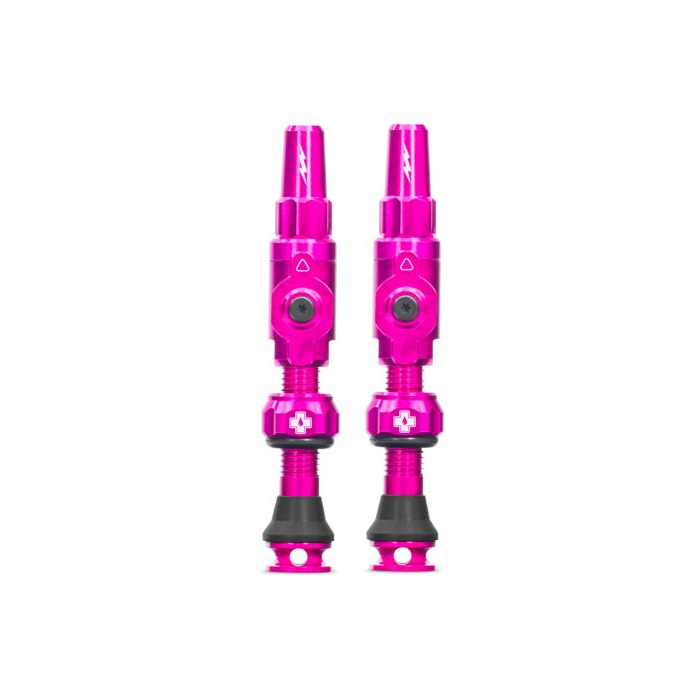 MUC OFF TUBELESS VALVE KIT BIG BORE LITE MEDIUM PINK PRESTA-1