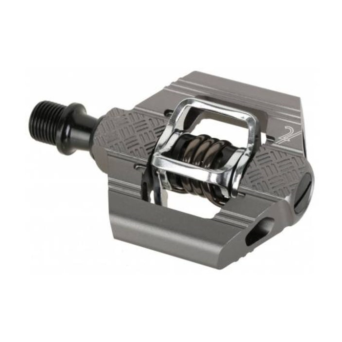 PEDALEN CRANKBROTHERS CANDY 2 DONKER GRIJS-1