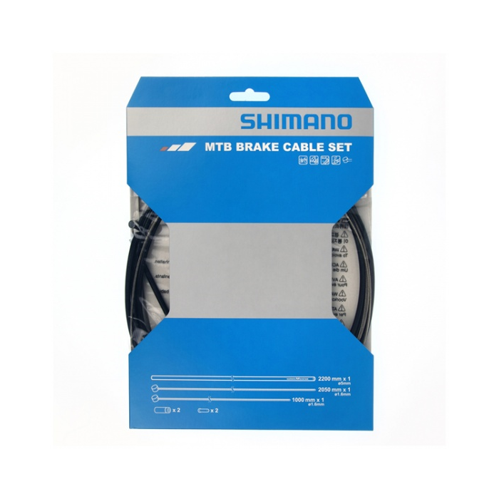 SHIMANO KABELSET REM MTB RVS ZWART-1