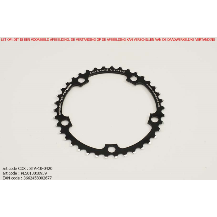 TA KETTINGBLAD PCD-130 39T ZWART SHIMANO/SRAM-1