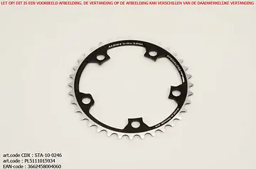 TA KETTINGBLAD PCD-110 39T CAMPAGNOLO COMPACT ZWART-1