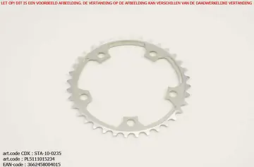TA KETTINGBLAD PCD-110 38T CAMPAGNOLO COMPACT ZILVER-1