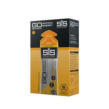 SIS GO ISOTONIC ENERGY GEL TROPICAL PACK 6X60ML
