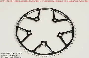 TA KETTINGBLAD PCD-110 52T SYRIUS 11/10SPEED SHIMANO/SRAM ZWART-1