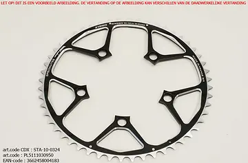 TA KETTINGBLAD PCD-110 50T SYRIUS 11/10 SPEED SHIMANO/SRAM ZWART-1
