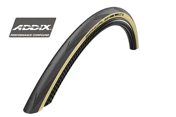 BUITENBAND SCHWALBE ONE RACEGUARD ZWART/BRUIN  25C-1