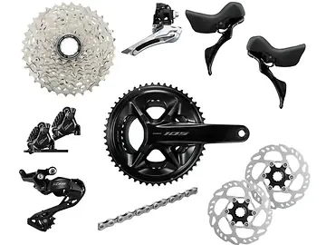 GROEP SHIMANO 105 R7120 105 DISC 12SP ZWART ZONDER BRACKET-1