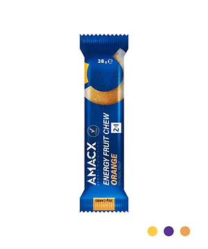 AMACX ENERGY FRUIT CHEW ORANGE 38GR
